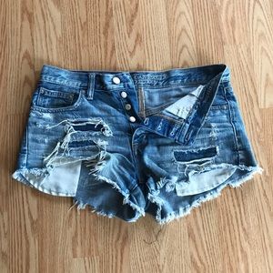 American Eagle High Rise Jean Shorts